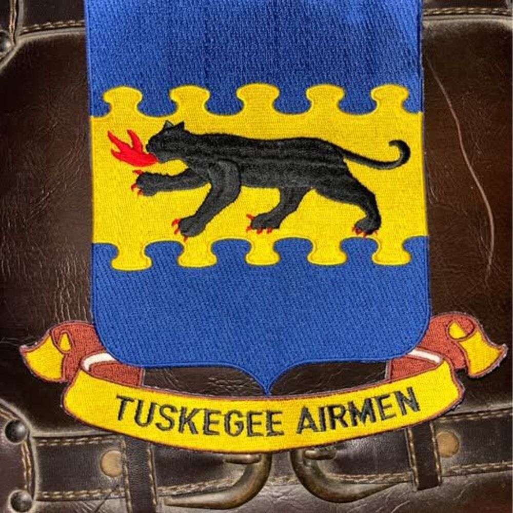 Vintage Tuskegee Airmen Embroidered Patch 6-7” Very Large Iron On Patch Made Wel